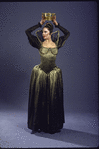 Studio portrait of Peggy Lyman in Martha Graham's "Episodes"