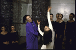 Martha Graham Dance Company, Martha Graham rehearses Takako Asakawa and dancers in "Heretic", choreography by Martha Graham