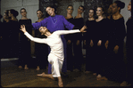 Martha Graham Dance Company, Martha Graham rehearses Takako Asakawa and dancers in "Heretic", choreography by Martha Graham