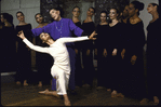 Martha Graham Dance Company, Martha Graham rehearses Takako Asakawa and dancers in "Heretic", choreography by Martha Graham