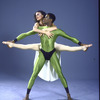 Martha Graham Dance Company, studio portrait of dancers Terese Capucilli and George White, Jr. in "Rite of Spring", choreography by Martha Graham