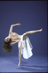 Martha Graham Dance Company, studio portrait of dancer Christine Dakin in "Rite of Spring", choreography by Martha Graham