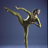 Martha Graham Dance Company, studio portrait of dancer Peggy Lyman in "Frescoes", choreography by Martha Graham
