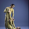 Martha Graham Dance Company, studio portrait of dancers Peggy Lyman and Donlin Foreman in "Frescoes", choreography by Martha Graham