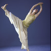 Martha Graham Dance Company, studio portrait of dancer Peggy Lyman in "Lamentation", choreography by Martha Graham