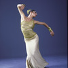 Martha Graham Dance Company, studio portrait of dancer Peggy Lyman in "Lamentation", choreography by Martha Graham