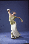 Martha Graham Dance Company, studio portrait of dancer Peggy Lyman in "Lamentation", choreography by Martha Graham