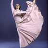 Martha Graham Dance Company, studio portrait of dancer Janet Eilber in "Frontier", choreography by Martha Graham