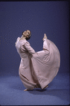 Martha Graham Dance Company, studio portrait of dancer Janet Eilber in "Frontier", choreography by Martha Graham