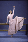 Martha Graham Dance Company, studio portrait of dancer Janet Eilber in "Frontier", choreography by Martha Graham