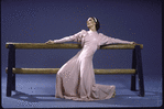 Martha Graham Dance Company, studio portrait of dancer Janet Eilber in "Frontier", choreography by Martha Graham