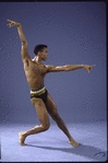 Martha Graham Dance Company, studio portrait of dancer Steve Rooks in "Circe", choreography by Martha Graham