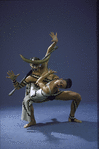 Martha Graham Dance Company, studio portrait of Terese Capucilli and Peter Sparling in "Errand into the Maze", choreography by Martha Graham