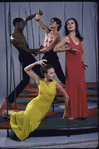 Martha Graham Dance Company, "Embattled Garden" with Jeanne Ruddy and Jean-Louis Morin (front), Takako Asakawa and George White, Jr. (top), choreography by Martha Graham