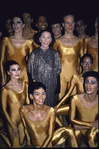 Martha Graham Dance Company; "Acts of Light", dancers pose with Martha Graham, choreography by Martha Graham