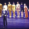 Martha Graham Dance Company, Opening night company bow with Mikhail Baryshnikov front, Liza Minnelli in black dress with Donlin Foreman to her right and Christine Dakin in red