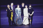 Martha Graham Dance Company, unidentified designers, Claire Bloom, Mikhail Baryshnikov, Terese Capucilli and Liza Minnelli rehearse for opening night at "Panorama"