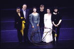 Martha Graham Dance Company, unidentified designers, Claire Bloom, Mikhail Baryshnikov, Terese Capucilli and Liza Minnelli rehearse for opening night at "Panorama"