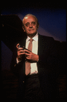 Musician Larry Adler with harmonica. (New York)
