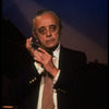 Musician Larry Adler with harmonica. (New York)