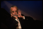 Musician Larry Adler playing the harmonica. (New York)