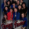 Studio publicity photograph of conductor Marin Alsop (Front 2L) with musical group "String Fever" (New York)
