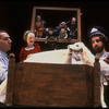 Puppeteer Eric Bass (L) and the Sandglass Theater company in a scene from theater piece "Invitations to Heaven" at the Brooklyn Academy of Music (Brooklyn)
