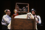 Puppeteer Eric Bass (L) and the Sandglass Theater company in a scene from theater piece "Invitations to Heaven" at the Brooklyn Academy of Music (Brooklyn)