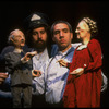 Puppeteer Eric Bass (R) and the Sandglass Theater company in a scene from theater piece "Invitations to Heaven" at the Brooklyn Academy of Music (Brooklyn)