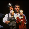Puppeteer Eric Bass (R) and the Sandglass Theater company in a scene from theater piece "Invitations to Heaven" at the Brooklyn Academy of Music (Brooklyn)