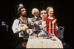 Puppeteer Eric Bass (R) and the Sandglass Theater company in a scene from theater piece "Invitations to Heaven" at the Brooklyn Academy of Music (Brooklyn)