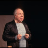 Director Peter Brook speaking to audience before his production of "The Cherry Orchard" at the Brooklyn Academy of Music (Brooklyn)