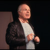 Director Peter Brook speaking to audience before his production of "The Cherry Orchard" at the Brooklyn Academy of Music (Brooklyn)