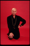 Publicity photo of actor Yul Brynner while appearing in Broadway revival of "The King and I" (New York)