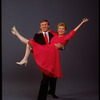 Publicity photos of actors Len Cariou & Jo Sullivan while making cabaret appearance (New York)