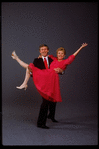 Publicity photos of actors Len Cariou & Jo Sullivan while making cabaret appearance (New York)