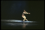 Olympic skater John Curry in scene from skating/theater piece "Ice Dancing" (New York)