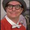 Publicity shot of actor Bill Irwin while appearing in Broadway play "The Accidental Death of an Anarchist " (New York)