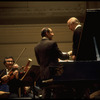 Pianist Vladimir Horowitz in rehearsal with Philadelphia Symphony conductor Eugene Ormandy (New York)
