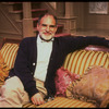 Playwright Larry Kramer on the set of his play "Just Say No" (New York)