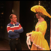 Director/writer Arthur Laurents (L) with cast member on the set of his Broadway musical "La Cage aux Folles" (New York)