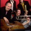 Publicity photo of the Jay Leonhart Quartet; (L-R) musicians Jay Leonhart, Terry Clarke, Jim Pugh and David Samuels (New York)