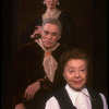(T-B) Actresses Marian Seldes as Alice B. Toklas and Jan Miner as Gertrude Stein with producer Lucille Lortel (New York)