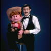 Publicity photo of ventriloquist Ronn Lucas with puppet (New York)