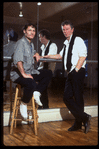 Publicity photo of choreographer Lar Lubovitch (L) and director Terry Hands (R) in rehearsal for "American in Paris" (New York)