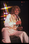 Singer Barry Manilow performing in concert (New York)