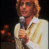 Singer Barry Manilow performing in concert (New York)