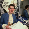 Publicity photo of actor Ian McKellan dressed as Mozart to promote "Mostly Mozart" Festival (New York)