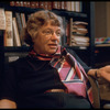 Anthropologist Margaret Mead in her office at the American Museum of Natural History (New York)