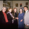 (L-R) Irish actors Milo O'Shea, Tammy Grimes, Myrna Loy, playwright's widow Mrs. Sean O'Casey and producer Joseph Papp (New York)